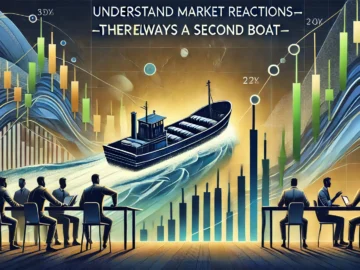 Dall·e 2024 12 15 16.56.52   A Sleek And Professional Banner Image For An Article Titled 'understand Market Reactions—there's Always A Second Boat.' The Design Features A Metaphor