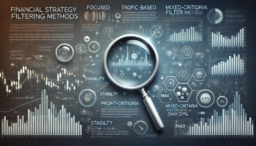 Dall·e 2024 12 23 16.05.18   A Professional And Visually Appealing Banner Image For Financial Trading Strategy Filtering Methods. The Banner Should Feature Two Distinct Paths Or A