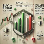 Dall·e 2024 12 31 09.36.43   A Professional And Visually Insightful Banner Image For An Article Titled 'buy At Support, Guard At Resistance—strategic Positioning.' The Design Feat